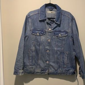 Topshop Oversized Jean Jacket, US 10